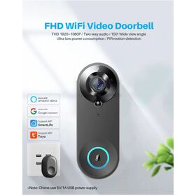 Sonnette de porte avec camera Wifi intelligente - Full HD