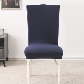 Skin-Friendly Eco-Environmental Slipcovers Solid Color Chair Cover Stretch Chair Covers for Dining Room
