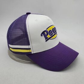 Source Custom Embroidery Designs Purple Baseball Cap Hat