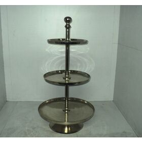 2023 Metal Cake Stand / Wedding Decor/ Wedding Metal Round Stand/ Glass  Panel 