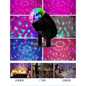 Achetez en gros Ktv Bar Lumière, Fête De Noël Lampe, Rgb Coloré Rotation  Projecteur Disco Lumière Atmosphère Stade Cristal Boule Magique Dj Lampe  Chine et Lumières Dj à 0.43 USD