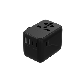 Adaptador de energia mundial Worldplug PD 35W de venda imperdível no atacado, carregador de parede multiportas, adaptador de viagem universal com tipo C