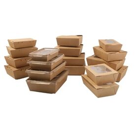 Sunkea Heavy Duty Deli Food Containers Window Brown Kraft Box Wholesale for  Hot Frozen Foods Best Price Food Container Bento Box for Packaging - China  Paper Food Packaging and Paper Box price