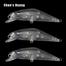 Chan's Huang Unpainted Minnow Fishing Lure 2.56cm 5.2g New Design