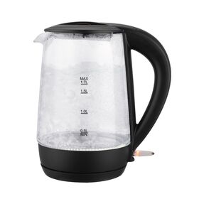 Zulay Kitchen 1.7L Glass Electric Kettle with Blue LED Light, Black