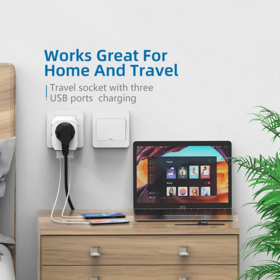 Grosir Worldplug PD+QC 20W Pengisi Daya Cepat Ponsel Universal, Adaptor Perjalanan Universal Eropa ke UK/AUS/AS