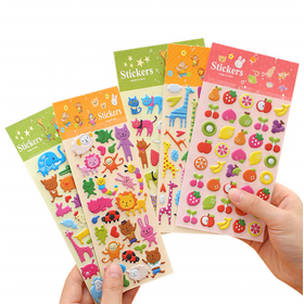 Wholesale custom puff sticker For Easy Decorative Displays 