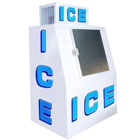 Two Slant Door Bagged Ice Storage Bin with Cold Wall System - China Ice  Merchandiser, Ice Storage Bin