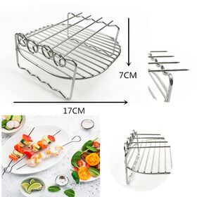 8pcs For Ninja Foodi Silicone Tray Double Basket Oven Pan Liner Double  Accessories