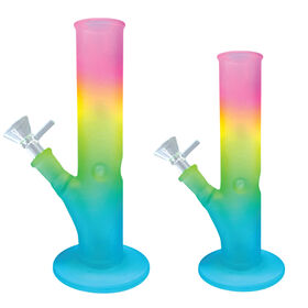 HD Glass Striped Rainbow Bright Pipe