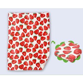 Silk printed tea towel wine glass towel kitchen towel