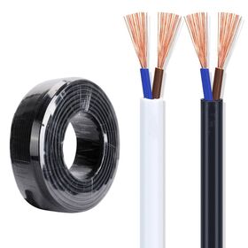 Câble et cordon flexible 2 conducteurs usage courant, câble souple rond H05VV-F H07VV-F CU/PVC/PVC