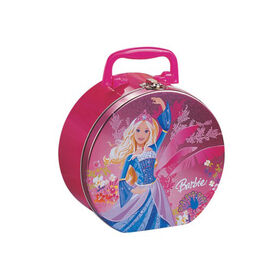 Girls Round Barbie Lunch Box