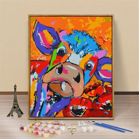 5D DIY Diamond painting Cows and flowers Diamond Art Kits for Adults  Beginners DIY Full drilling Diamond Dots Painting Arts Craft for Home  poster Wall Art Decor 30*40cm rimless