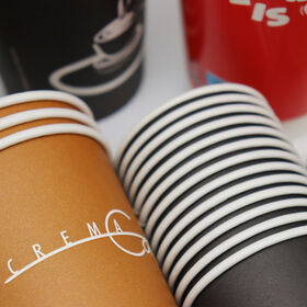 16oz Disposable Paper Cups, To Go Hot Cups for Coffee,Hot Liquid, Chocolate, Juice, Hot Beverage Drinking Cup