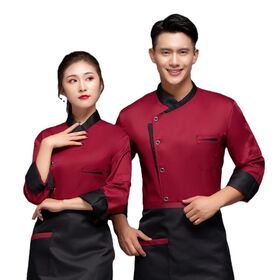 Click to Buy << Chafing Dish Shop Waiter Work Clothes Summer Short Sleeve  Chinese Restaurant Uniform …