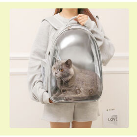 High Quality Pet Carrier Bag Luxury Brand Replica Wholesale Classic Style  Handbag Metal Mesh Window - China Pet Carrier Bag and Cat Bag price