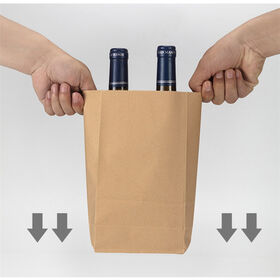 OEM Kraftpapierbeutel, biologisch abbaubar, braune Takeaway-Verpackung, Papiertüten für Lebensmittelverpackung