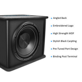 Edge SL1710 10' 300 vatios de potencia máxima Underseat amplificado Slim Coche  Subwoofer con mando a distancia e instalación de kits de cableado - China  El subwoofer y el sonido del altavoz precio