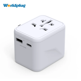 Adaptor Steker Universal Grosir Worldplug EU US UK AU dengan Port USB Ganda, Adaptor Pengisi Daya Listrik Stop Kontak Dinding, Adaptor Daya Perjalanan
