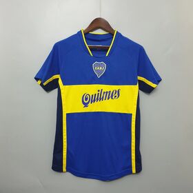 Boca juniors away retro jersey men's second uniform football tops sport  soccer shirt 2000-2001