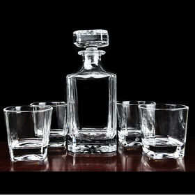 jingyue custom engraved square clear whiskey