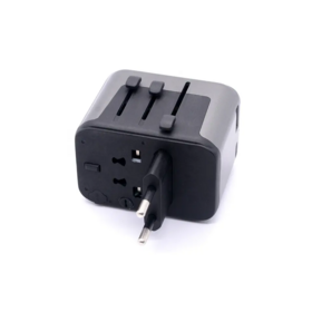 Worldplug OEM Tomada Elétrica de Alimentação 30W PD Carregamento Adaptador de Viagem Universal Carregador de Parede com 2 USB e 3 Portas Tipo-C