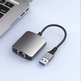 Fábrica ODM, Adaptador USB A para RJ45, Suporta 1000Mbps, Indicador LED, Porta USB A, Para Home Office