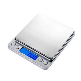 Mainstays Stainless Steel Digital Kitchen Scale, Silver 