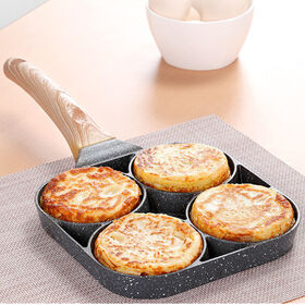 Medical Stone Breakfast Pan,Nonstick 3 Section Frying Pan And Egg