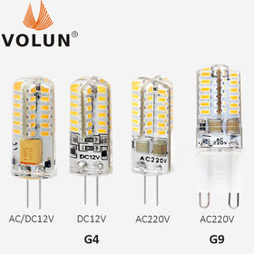 10pcs Ampoule LED G4 G9 12v 220v ac dc 1w 2w 3w 4w 5w 6w Remplacer