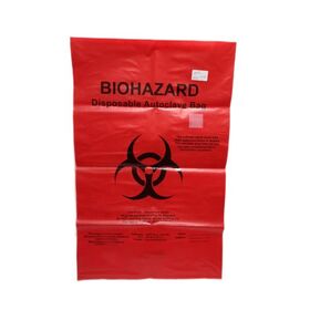 Customized Red Yellow Autoclave Plastic Medical Trash Bags Waste