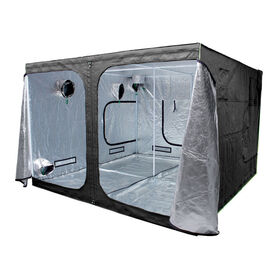 Tente de Culture de Champignons, Boîte à Air Immobile Portable Pliable en  PVC 2 Ports de Bras Conteneur de Culture de Champignons pour la Recherche