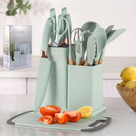 Ensemble d'ustensiles de cuisine en silicone 19 pieces