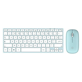 Mini clavier et souris sans fil Bluetooth, espagnol, russe, kit