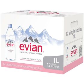 Eau minérale Evian 75 cL - 12 bouteilles Verre sur