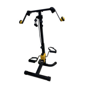 Ejercitador de pedal plegable, mini bicicleta estática debajo del  escritorio, ejercitador de pedal de pie, máquina de peddler portátil de  ciclo de mano de pie, ejercitador de bicicleta, ejercitador de piernas de  brazo mientras está sentado  