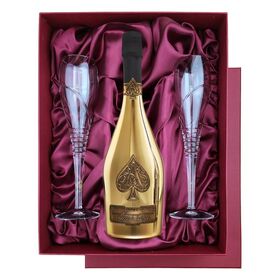 Source Armand De Brignac Champagne 750ML bottle label ,spades shaped metal  stickers gold armand de brignac champagne bottle label on m.