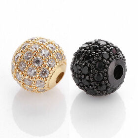 zircon alloy spacer beads for jewelry