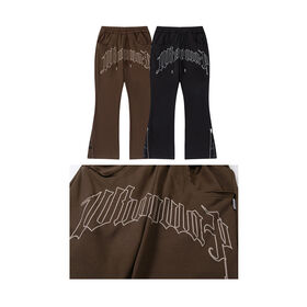 Wholesale Cotton Pants Men Jogger Sweatpants Blank Black Custom Design  Pants - China Pants and Casual Pants price