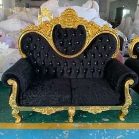 Wholesale King Throne Chairs Luxury Wedding Royal King Queen Chair - China  King Throne Chair, Cage Chair for Living