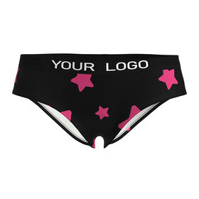 Buy Wholesale China Custom Women Thongs Include Logo Sexy Plain Rose  Leopard Butterfly Print Breathable Underwear Daily Underwear Thongs & Women  Panties at USD 4.3