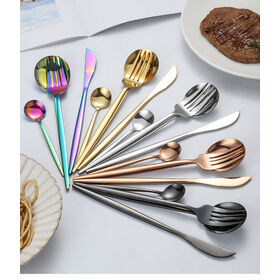 Palace Series 304 Stainless Steel Western Food Five Piece Set Retro  Embossed Steak Knife, Fork And Spoon Home Set Cutlery - Dinnerware Sets -  AliExpress