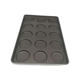 Hamburger Bun Pan Mesh Silicone Coated Glass Fiber Hamburger Mold Non Stick  Bread Tray for Baking Buns Perforated Bakery Molds