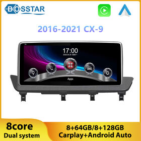 Radio para Coche Android de 10.25 pulgadas, Estéreo, Audio, Video, DVD, Reproductor Multimedia para MAZDA CX-9 2016-2021