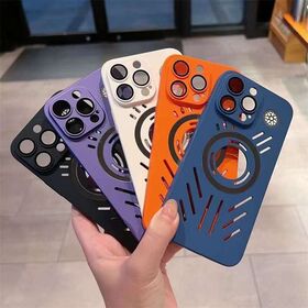 Neuer Stil 2023 für iPhone 15 Serie Hollow Wärmeableitung Handyhülle mit Objektivfolie für iPhone 15pro Kühlende Handyhülle