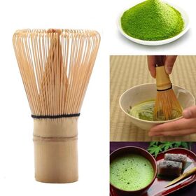100 Prong Whisk Bamboo Matcha Whisk with Hooked Bamboo Scoop