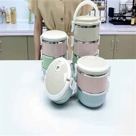 3 Tier / Container Airtight Leak Proof Stainless Steel Indian Tiffin Lunch  Box, School Office Use