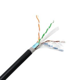 China best selling 23awg cat6 STP FTP Outdoor Cable 305m 4 pair Copper CCA Shielded Solid UV
