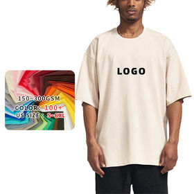 High Quality Dtg Puff Print Streetwear Heavyweight Vintage Cotton Tee Shirt Men Custom Men'S T-Shirt Oversized T shirt